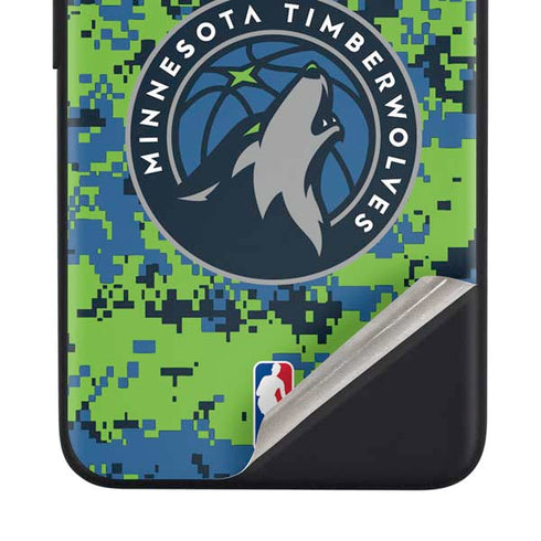 NBA Minnesota Timberwolves Digi Camo Google Pixel 4a Skin